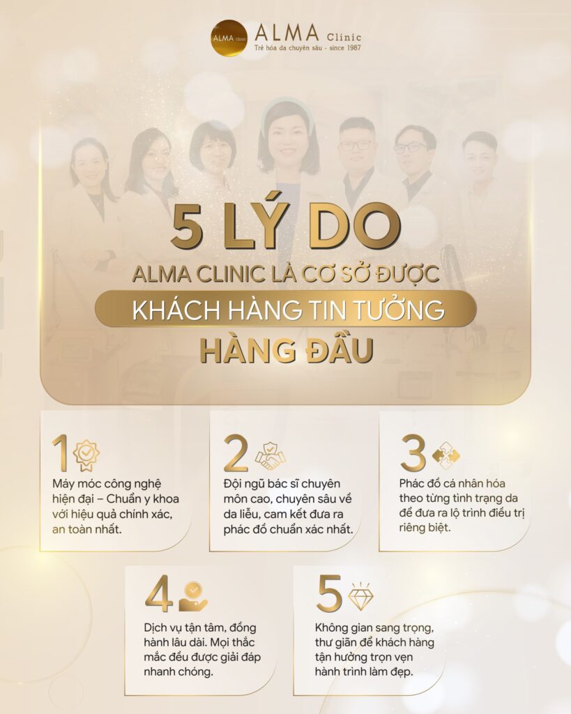 5 Lý Do Alma Clinic Là Cơ Sở Được Tin Tưởng Hàng Đầu | Phòng Khám Da Liễu