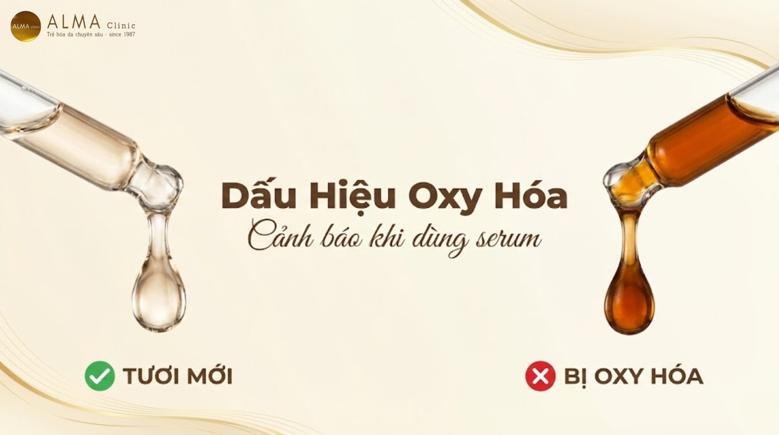 nhan biet serum vitamin c bi oxy hoa alma scaled Dấu hiệu nhận biết serum vitamin c bị oxy hóa - chuyển màu vàng nâu cánh gián - cảnh báo không nên dùng tiếp - Alma Clinic