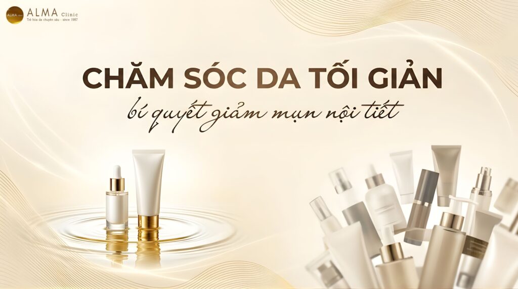 cham soc da toi gian mun noi tiet Chăm Sóc Da Tối Giản (Minimalism) Giúp Gì Cho Mụn Nội Tiết?