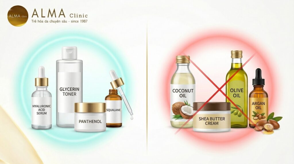 Phân biệt mỹ phẩm chứa dầu nuôi nấm Malassezia và mỹ phẩm Fungal-safe an toàn