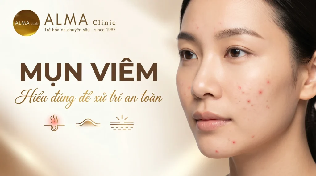 mun viem nguyen nhan dau hieu dieu tri Người bị mụn viêm đỏ nhẹ cần được đánh giá đúng mức độ