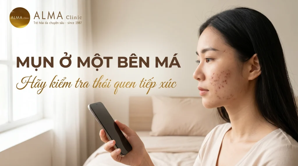 Phòng khám da liễu ALMA CLINIC noi mun viem o ma trai phai