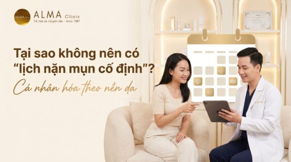 Một tháng nên nặn mụn mấy lần phụ thuộc vào từng nền da