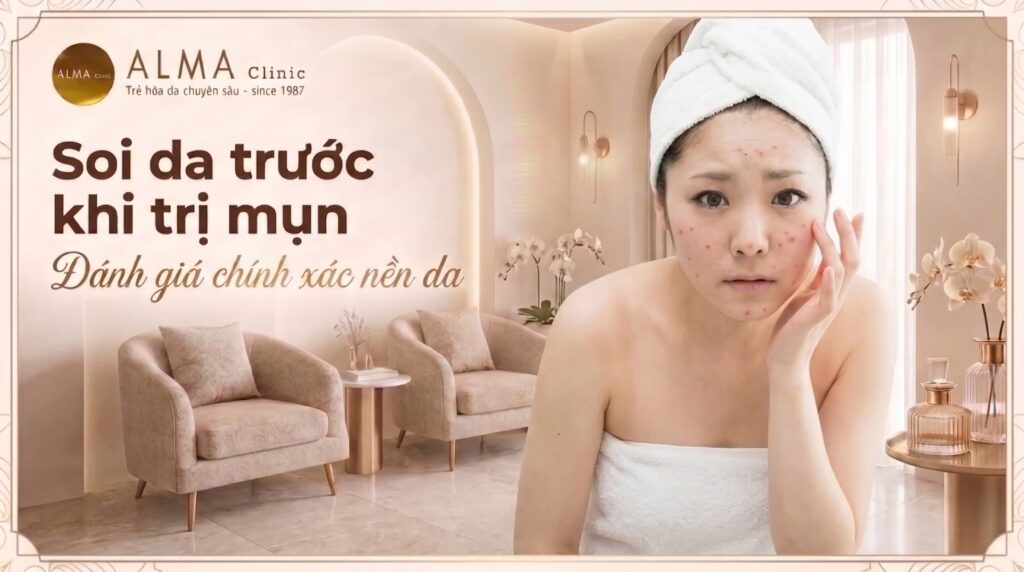 co can soi da truoc khi tri mun khong 1 1 soi da trước trị mụn tại Alma Clinic